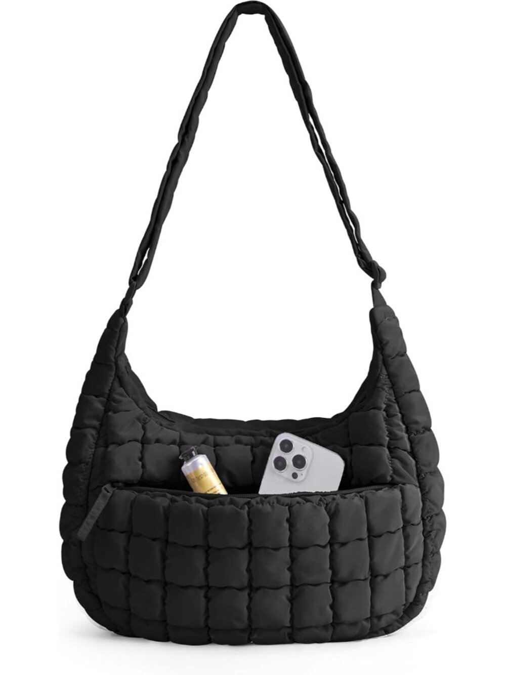 Quilted Crossbody Bags for Women, Travel Purses Hobo Shoulder Bag